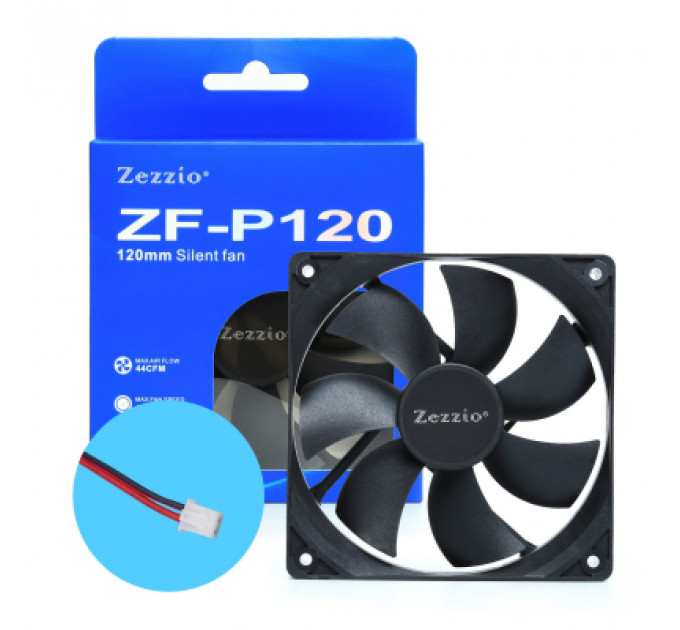 Кулер до корпусу Zezzio ZF-P120 2pin