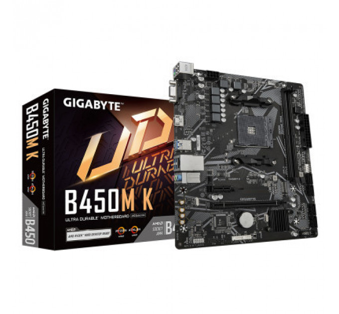 Материнська плата GIGABYTE B450M K