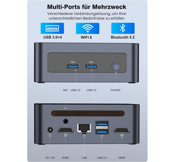 MIPOWCAT Неттоп MIPOWCAT M9 (6976391650039)