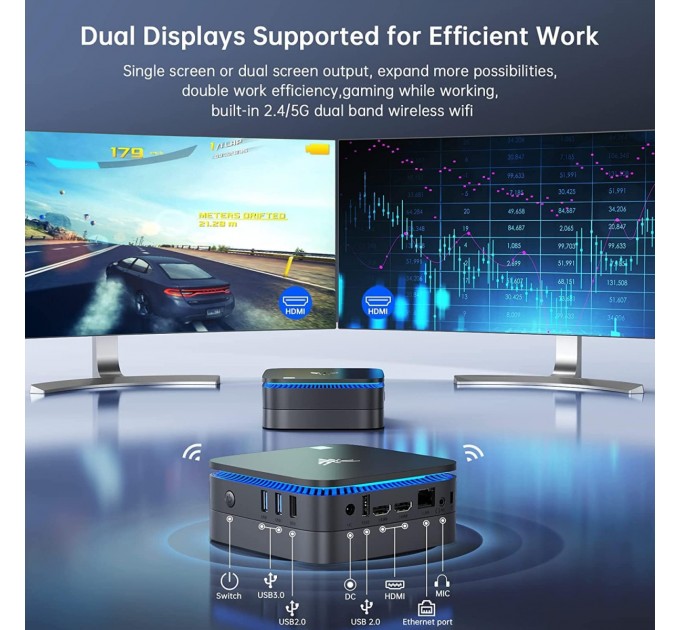 NiPoGi Неттоп NiPoGi AK2 Plus (794677123871)