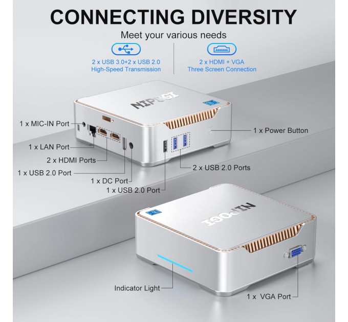 Неттоп NiPoGi GK3V (665878522049)