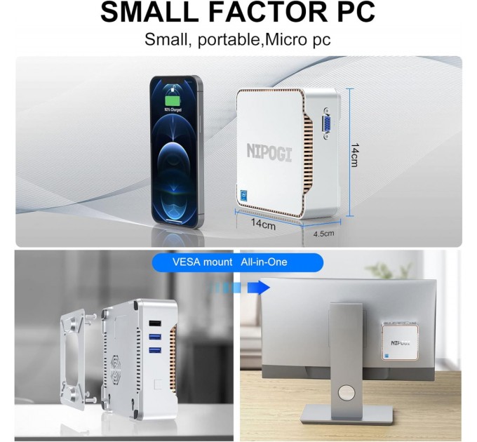 Неттоп NiPoGi GK3V (665878522049)