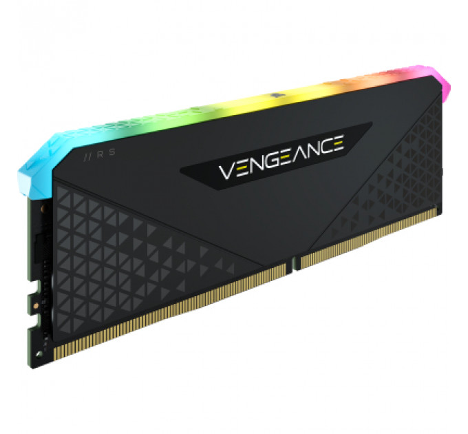 Модуль пам'яті для комп'ютера DDR4 16GB 3600 MHz Vengeance RGB RS Black Corsair (CMG16GX4M1D3600C18)