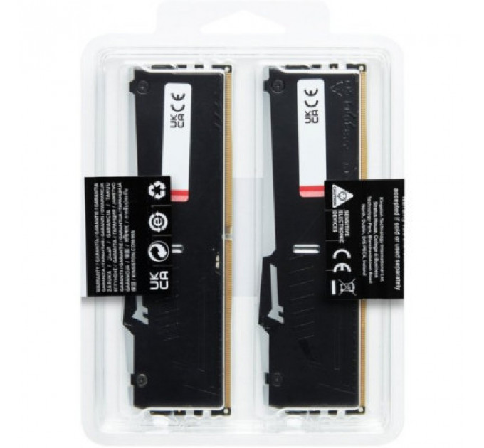 Модуль пам'яті для комп'ютера DDR5 32GB (2x16GB) 5200 MHz Beast RGB XMP Kingston Fury (ex.HyperX) (KF552C40BBAK2-32)