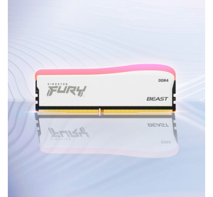 Модуль пам'яті для комп'ютера DDR4 16GB 3600 MHz Beast White RGB SE Kingston Fury (ex.HyperX) (KF436C18BWA/16)