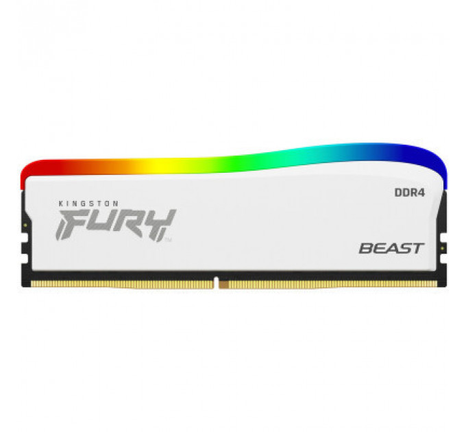 Модуль пам'яті для комп'ютера DDR4 16GB 3600 MHz Beast White RGB SE Kingston Fury (ex.HyperX) (KF436C18BWA/16)
