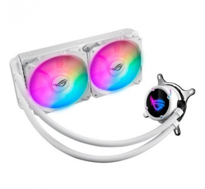 Система рідинного охолодження ASUS ROG STRIX LC 240 RGB WHITE EDITION AMD AM4, TR4, LGA 115x,1366,2011,2011-3,2066 RGB WHITE EDITIO (90RC0062-M0UAY0)