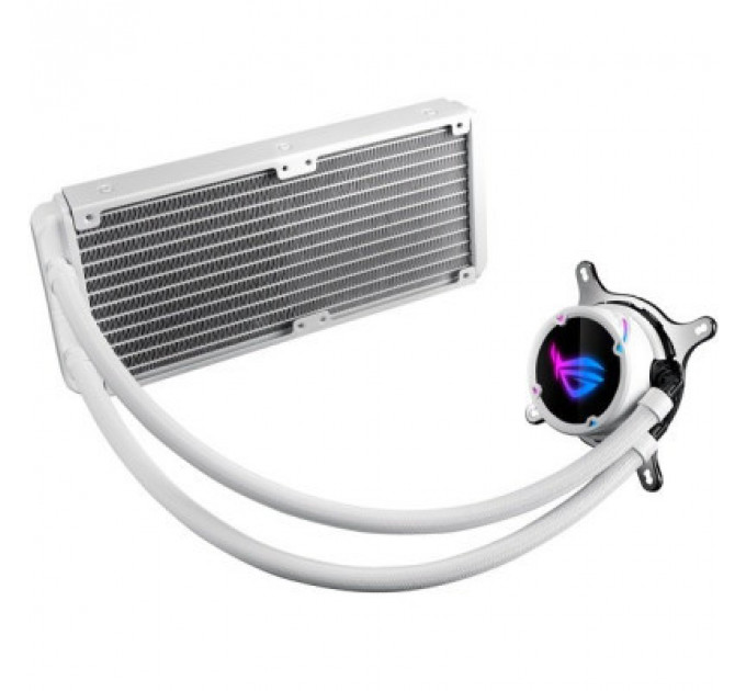 Система рідинного охолодження ASUS ROG STRIX LC 240 RGB WHITE EDITION AMD AM4, TR4, LGA 115x,1366,2011,2011-3,2066 RGB WHITE EDITIO (90RC0062-M0UAY0)
