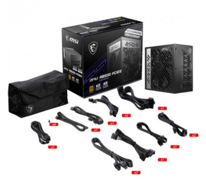 Блок живлення MSI 850W (MPG A850G PCIE5)