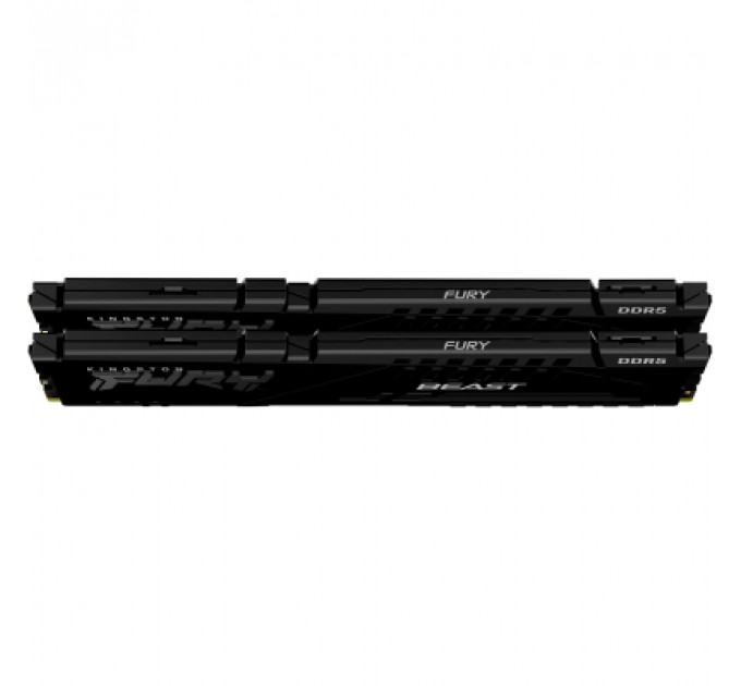 Модуль пам'яті для комп'ютера DDR5 64GB (2x32GB) 5600 MHz FURY Beast Black Kingston Fury (ex.HyperX) (KF556C40BBK2-64)