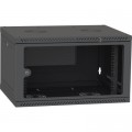 Ipcom Шафа настінна Ipcom 6U, 600*350, RAL9005 (СН-6U-060х035-ДС-9005)