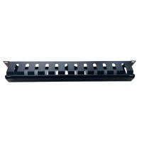 Кабельний організатор 19" 1U гребінчатий, цільнометалевий GEAR (GCM-1U19INCH)