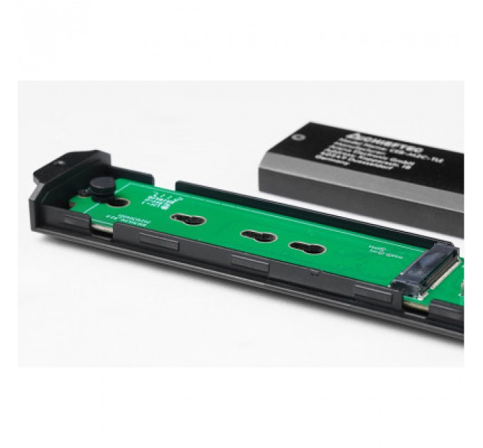 Кишеня зовнішня Chieftec M.2 PCIe NVMe/SATA SSD CEB-M2C-TLE USB 3.2 Gen2 Type-C Tool-Less Alum/Plastic (CEB-M2C-TLE)