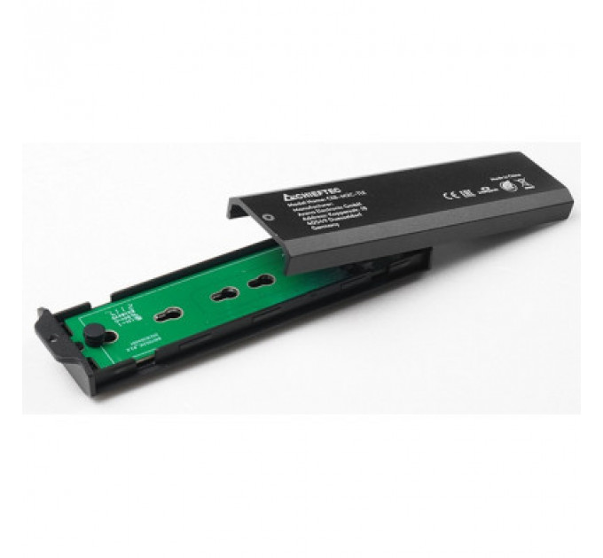 Кишеня зовнішня Chieftec M.2 PCIe NVMe/SATA SSD CEB-M2C-TLE USB 3.2 Gen2 Type-C Tool-Less Alum/Plastic (CEB-M2C-TLE)