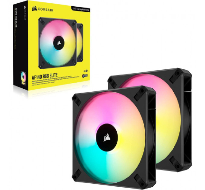 Кулер до корпусу Corsair AF140 RGB Elite Dual Pack (CO-9050156-WW)