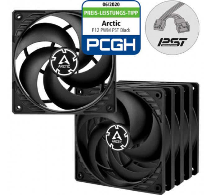 Кулер до корпусу Arctic P12 PWM PST 5pcs (ACFAN00137A)