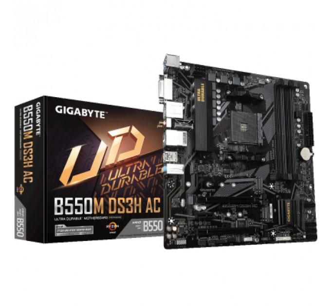 Материнська плата GIGABYTE B550M DS3H AC