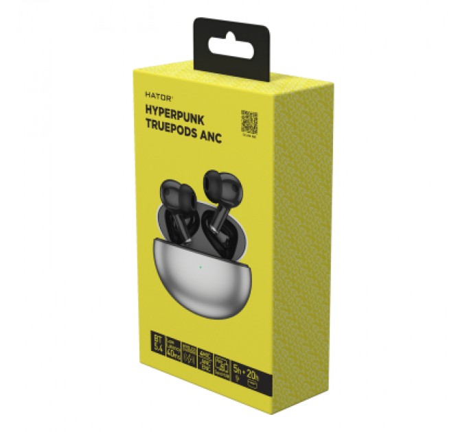 Навушники Hator Hyреrpunk Truepods SyncHUB Black (HTA430)