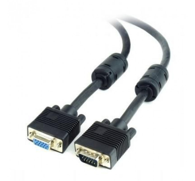 Кабель мультимедійний VGA M/F 3.0m Cablexpert (CC-PPVGAX-10B)