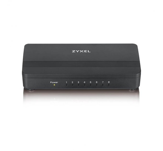 Коммутатор ZYXEL GS-108S v2 (GS-108SV2-EU0101F) (8xGE, пластиковый корпус)