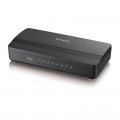 Коммутатор ZYXEL GS-108S v2 (GS-108SV2-EU0101F) (8xGE, пластиковый корпус)