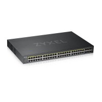 Коммутатор ZYXEL GS1920-48HPv2 (GS192048HPV2-EU0101F) (44xGE, 4xGE/SFP, 2хSFP, 48хGE PoE, Max PoE 375W, Smart, NebulaFlex)