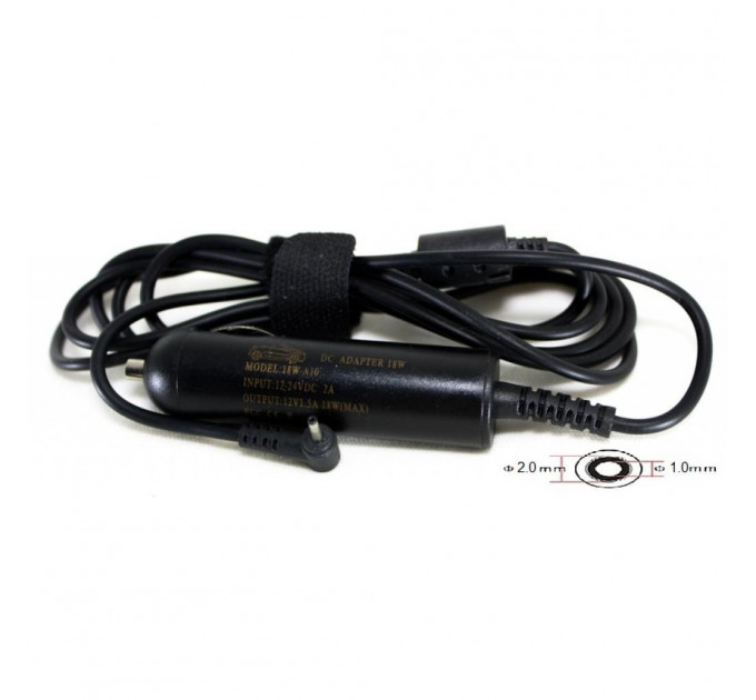 Блок живлення до планшета PowerPlant Motorola 12V 18W 1.5A (2.0*1.0mm) - автомобильный (MOA18A2010)