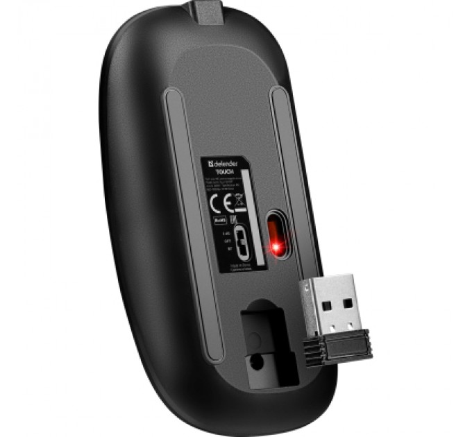 Мишка Defender Touch MM-997 Silent Wireless RGB Black (52997)
