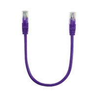 Патч-корд 0.5м, UTP, cat.5e, CU, violet Ritar (PCR-CU/0.5Pe / 14089)
