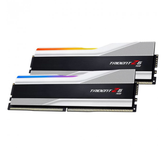 Модуль пам'яті для комп'ютера DDR5 32GB (2x16GB) 6800 Trident Z5 RGB Silver G.Skill (F5-6800J3445G16GX2-TZ5RS)