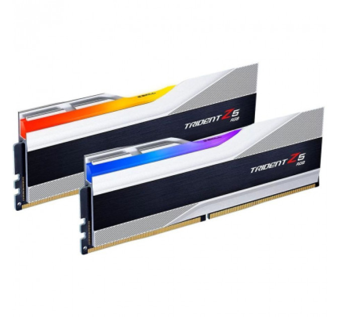 Модуль пам'яті для комп'ютера DDR5 32GB (2x16GB) 6800 Trident Z5 RGB Silver G.Skill (F5-6800J3445G16GX2-TZ5RS)