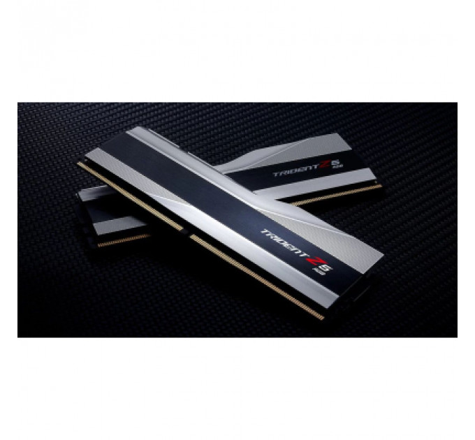 Модуль пам'яті для комп'ютера DDR5 32GB (2x16GB) 6800 Trident Z5 RGB Silver G.Skill (F5-6800J3445G16GX2-TZ5RS)