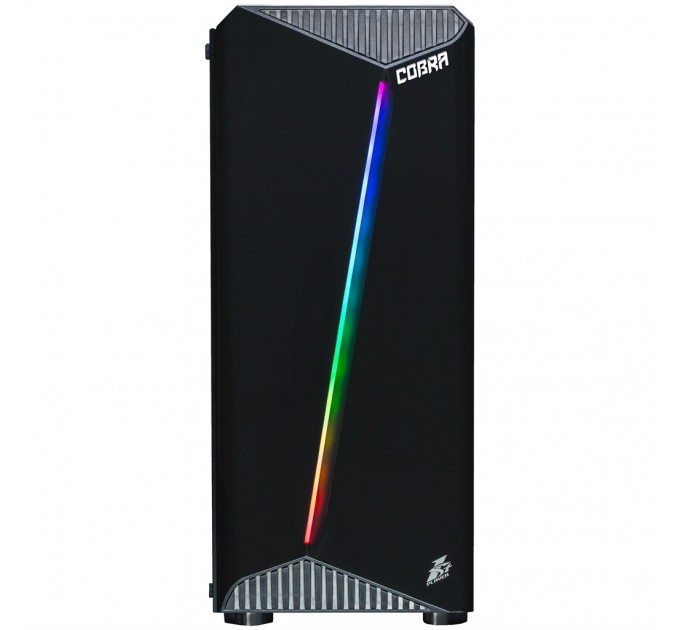 Персональный компьютер COBRA Advanced (I121F.8.H1S2.165.F8459); Intel Core i3-12100F (3.3 - 4.3 ГГц) / ОЗУ 8 ГБ / HDD 1 ТБ + SSD 240 ГБ / NVIDIA GeForce GTX 1650 4 ГБ / без ОП / LAN / Ubuntu / черный