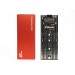 Frime Внешний карман Frime M.2 NGFF SATA, USB 3.0, Metal, Red (FHE203.M2U30)