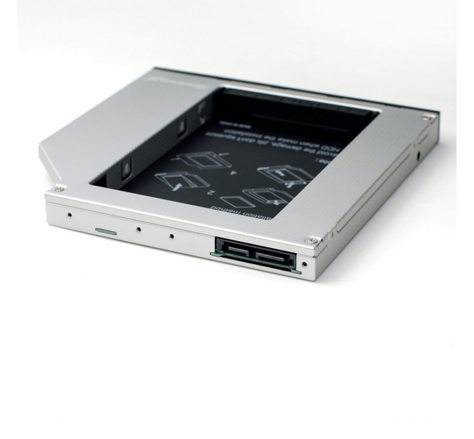 Адаптер подключения Grand-X HDD 2.5" в отсек привода ноутбука SATA/SATA3 12.7мм (HDC-25)