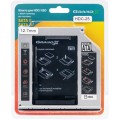 Адаптер подключения Grand-X HDD 2.5" в отсек привода ноутбука SATA/SATA3 12.7мм (HDC-25)