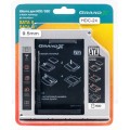 Адаптер Grand-X для подключения HDD 2.5" в отсек привода ноутбука SATA/SATA3 Slim 9.5мм (HDC-24)