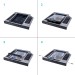 Адаптер Grand-X для подключения HDD 2.5" в отсек привода ноутбука SATA/SATA3 Slim 9.5мм (HDC-24)