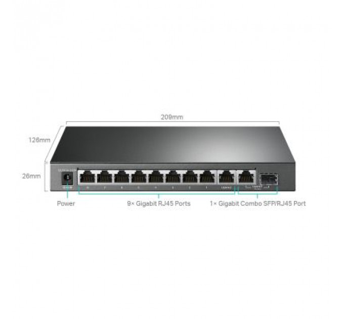 Комутатор мережевий TP-Link TL-SG1210MPE