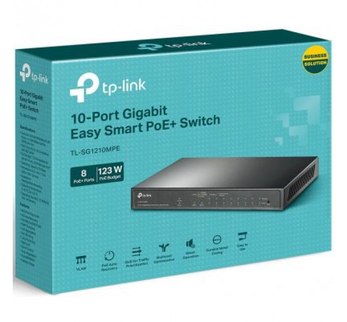 Комутатор мережевий TP-Link TL-SG1210MPE