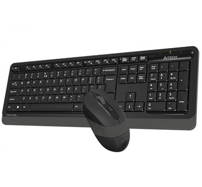Комплект (клавиатура, мышь) беспроводной A4Tech FG1010 Black/Grey