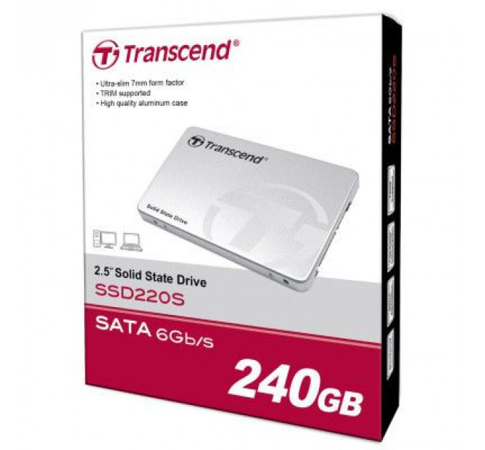 Накопичувач SSD 2.5" 240GB Transcend (TS240GSSD220S)