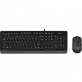 Комплект (клавиатура, мышь) A4Tech F1010 Black/Grey