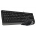 Комплект (клавиатура, мышь) A4Tech F1010 Black/Grey