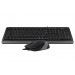 Комплект (клавиатура, мышь) A4Tech F1010 Black/Grey