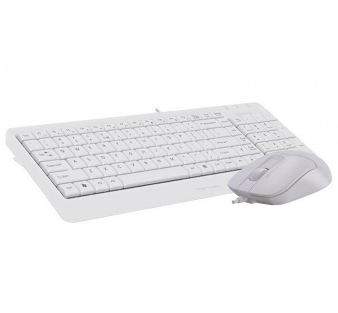 Комплект (клавиатура, мышь) A4Tech F1512 White