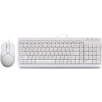 Комплект (клавиатура, мышь) A4Tech F1512 White