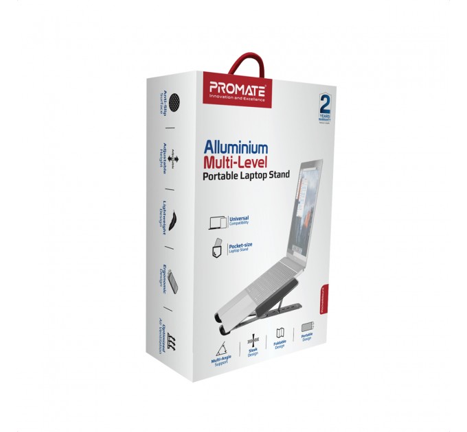 Охлаждающая подставка для ноутбука Promate PocketMount Grey