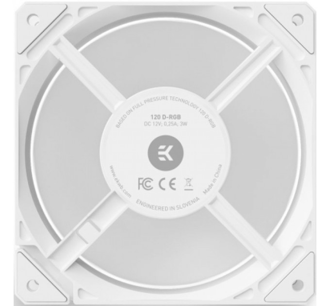 Кулер до корпусу Ekwb EK-Loop Fan FPT 120 D-RGB - White (3831109898048)