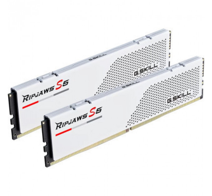 Модуль пам'яті для комп'ютера DDR5 64GB (2x32GB) 6000 MHz Ripjaws S5 G.Skill (F5-6000J3040G32GX2-RS5W)